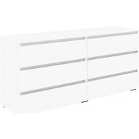 Кортекс-мебель Бари 160 6ш (белый/белый/белый)