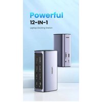 Док-станция Ugreen USB C Triple Display Docking Station 12-in-1 90325 - Превью изображения №2 — Интернет-магазин ПроЗаказ