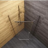 Душевой уголок Triton Дека-Блэк 90x90 (хром, без поддона) - Превью изображения №7 — Интернет-магазин ПроЗаказ