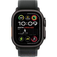 Умные часы Apple Watch Ultra 2 LTE 49 мм (титановый корпус, черный/черный, нейлоновый ремешок S/M) - Превью изображения №2 — Интернет-магазин ПроЗаказ