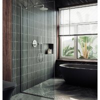 Душевая стенка MaybahGlass 195x89 MGD-689-5у (прозрачное стекло/хром матовый) - Превью изображения №7 — Интернет-магазин ПроЗаказ
