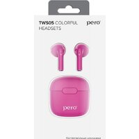 Наушники Pero TWS05 Colorful (розовый) - Превью изображения №5 — Интернет-магазин ПроЗаказ