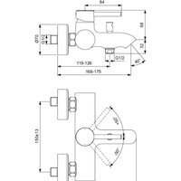 Смеситель Ideal Standard Ceraline BC199XG - Превью изображения №2 — Интернет-магазин ПроЗаказ