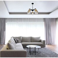 Подвесная люстра Элетех Эсми 251 НСБ 01-5x60-138 Е27 1005405249 (черный/золото) - Превью изображения №3 — Интернет-магазин ПроЗаказ