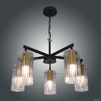 Подвесная люстра Элетех Эсми 251 НСБ 01-5x60-138 Е27 1005405249 (черный/золото) - Превью изображения №2 — Интернет-магазин ПроЗаказ