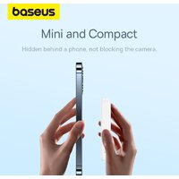 Внешний аккумулятор Baseus Magnetic Mini Air Wireless Fast Charge Power Bank 20W 10000mAh (белый) - Превью изображения №14 — Интернет-магазин ПроЗаказ