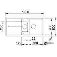 Кухонная мойка Blanco Metra 6 S 513046 (белый) - Превью изображения №2 — Интернет-магазин ПроЗаказ