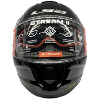 Мотошлем LS2 FF808 Stream II (XL, черный) - Превью изображения №9 — Интернет-магазин ПроЗаказ