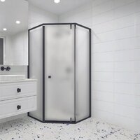 Душевой уголок RGW HO-088B 350608899-24 (черный/матовое стекло) - Превью изображения №4 — Интернет-магазин ПроЗаказ