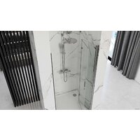 Душевая дверь Rea Molier 90 REA-K8539 (хром/прозрачное стекло) - Превью изображения №3 — Интернет-магазин ПроЗаказ