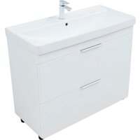  Aquanet Тумба под умывальник Ирис New 100 339257 (белый глянцевый) - Превью изображения №6 — Интернет-магазин ПроЗаказ