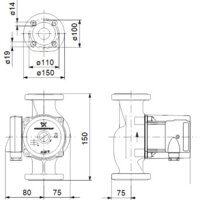 Циркуляционный насос Grundfos UP 40-50 F B 250 - Превью изображения №2 — Интернет-магазин ПроЗаказ