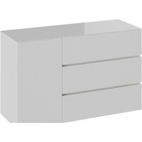 Комод Трия Glance тип 2 (белый/стекло белый глянец) - Превью изображения №2 — Интернет-магазин ПроЗаказ