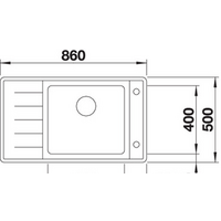 Кухонная мойка Blanco Andano XL 6 S-IF Compact (левая, с клапаном автоматом) - Превью изображения №4 — Интернет-магазин ПроЗаказ
