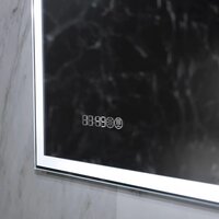  Пекам Зеркало Greta 100x60 greta-100x60spcl (с подогревом, подсветкой, сенсором на прикосновение и часами) - Превью изображения №11 — Интернет-магазин ПроЗаказ