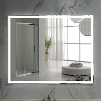  Пекам Зеркало Greta 100x60 greta-100x60spcl (с подогревом, подсветкой, сенсором на прикосновение и часами) - Превью изображения №6 — Интернет-магазин ПроЗаказ