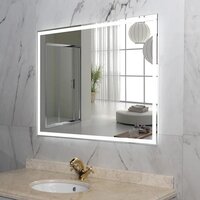  Пекам Зеркало Greta 100x60 greta-100x60spcl (с подогревом, подсветкой, сенсором на прикосновение и часами) - Превью изображения №4 — Интернет-магазин ПроЗаказ