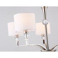 Подвесная люстра Ambrella light LH71121/5 SN/WH (никель/белый) - Превью изображения №6 — Интернет-магазин ПроЗаказ