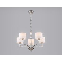 Подвесная люстра Ambrella light LH71121/5 SN/WH (никель/белый) - Превью изображения №4 — Интернет-магазин ПроЗаказ