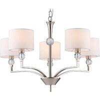 Подвесная люстра Ambrella light LH71121/5 SN/WH (никель/белый) - Превью изображения №3 — Интернет-магазин ПроЗаказ