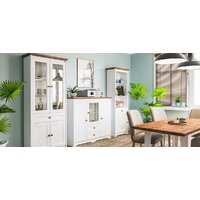 Кухонный стол Elva Вилла NEM07SO-1740/810/760 (04) (белый/дуб стирлинг) - Превью изображения №3 — Интернет-магазин ПроЗаказ