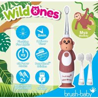 Электрическая зубная щетка Brush-Baby WildOnes Monkey - Превью изображения №3 — Интернет-магазин ПроЗаказ