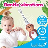 Электрическая зубная щетка Brush-Baby WildOnes Monkey - Превью изображения №5 — Интернет-магазин ПроЗаказ