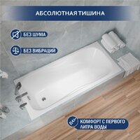 Ванна Lauter Regina 2101418 180x80 с сифоном 21Y11010 (хром) - Превью изображения №5 — Интернет-магазин ПроЗаказ