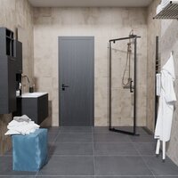 Душевой уголок Triton Дека-Блэк 90x90 (черный, без поддона) - Превью изображения №5 — Интернет-магазин ПроЗаказ