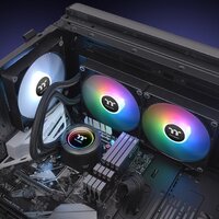 Система жидкостного охлаждения для процессора Thermaltake TH280 V2 ARGB CL-W375-PL14SW-A - Превью изображения №5 — Интернет-магазин ПроЗаказ