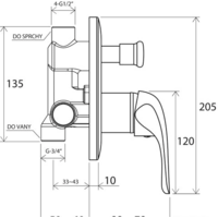 Смеситель без скрытого механизма Ravak Rosa-RS 061.00 [X070014] - Превью изображения №3 — Интернет-магазин ПроЗаказ