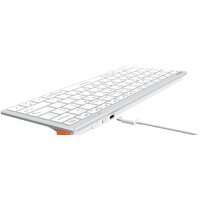 Клавиатура A4Tech Fstyler FBX51C (серебристый/белый) - Превью изображения №7 — Интернет-магазин ПроЗаказ