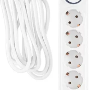 Сетевой фильтр IPPON BK-6-EU-5-16-W (5м, 6 розеток, белый)