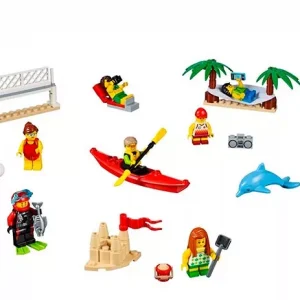Конструктор Lego City 60153 Комплект минифигурок Отдых на пляже