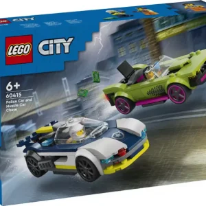 Конструктор LEGO City 60415 Погоня за полицейской машиной и спортивным автомобилем