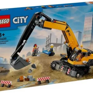 Конструктор LEGO City 60420 Желтый строительный экскаватор