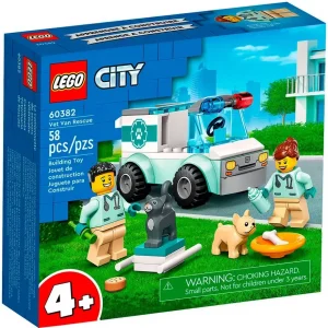 Конструктор Lego City Спасательный ветеринарный фургон / 60382